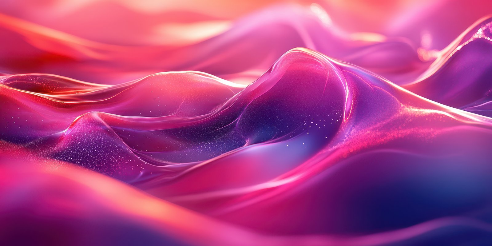Colorful abstract waves create a mesmerizing visual effect in a digital environment